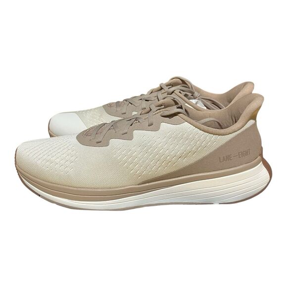 Lane-Eight Sneakers Mens 10.5 Tan Relay Trainer Athleisure Neutral Workout Cream - Picture 4 of 8